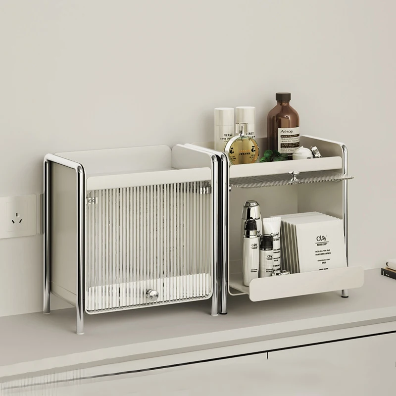 Coffee Tea Drawer Organizer - Desktop Organizer ตู้เก็บเครื่องสําอางค์กล่องเก็บแก้วกันฝุ่นชุดชากาแฟลิ้นชัก Rack Countertop Organizer