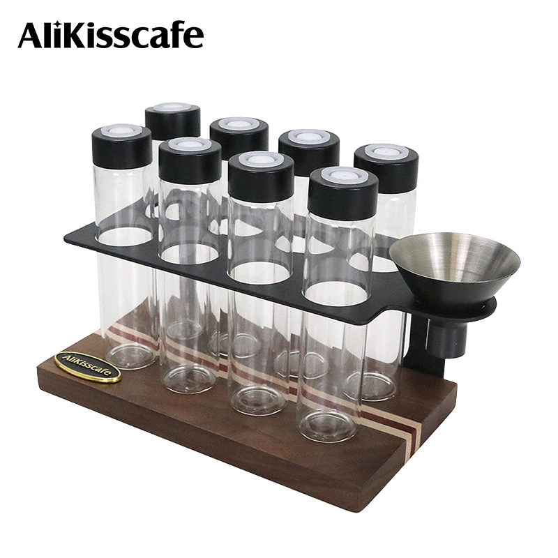 Coffee Tea Display - Alikisscafe กาแฟถั่วหลอดเก็บคอนเทนเนอร์จอแสดงผลเดี่ยวชาไอเสียวาล์ว Barista เครื่องมือ Espresso อุปกรณ์เสริม