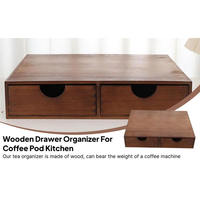 TFTP-ลิ้นชักเก็บแคปซูลกาแฟไม้ส - Coffee Tea Drawer Organizer บทวิจารณ์และราคา