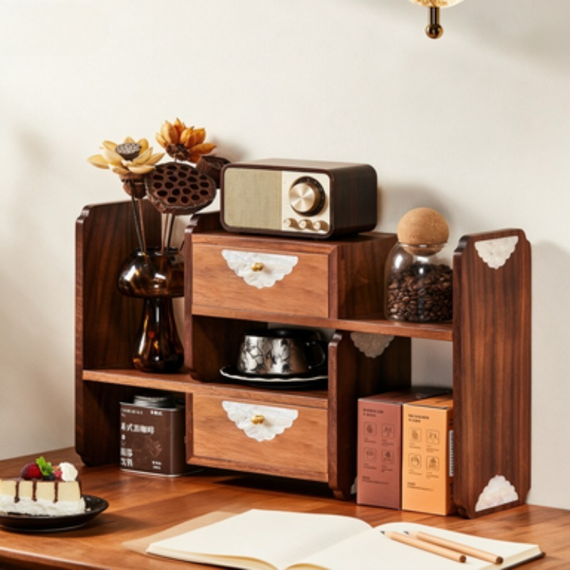 ชั้นวางของบนโต๊ะทำงานไม้เนื้อแ - Coffee Tea Display บทวิจารณ์และราคา