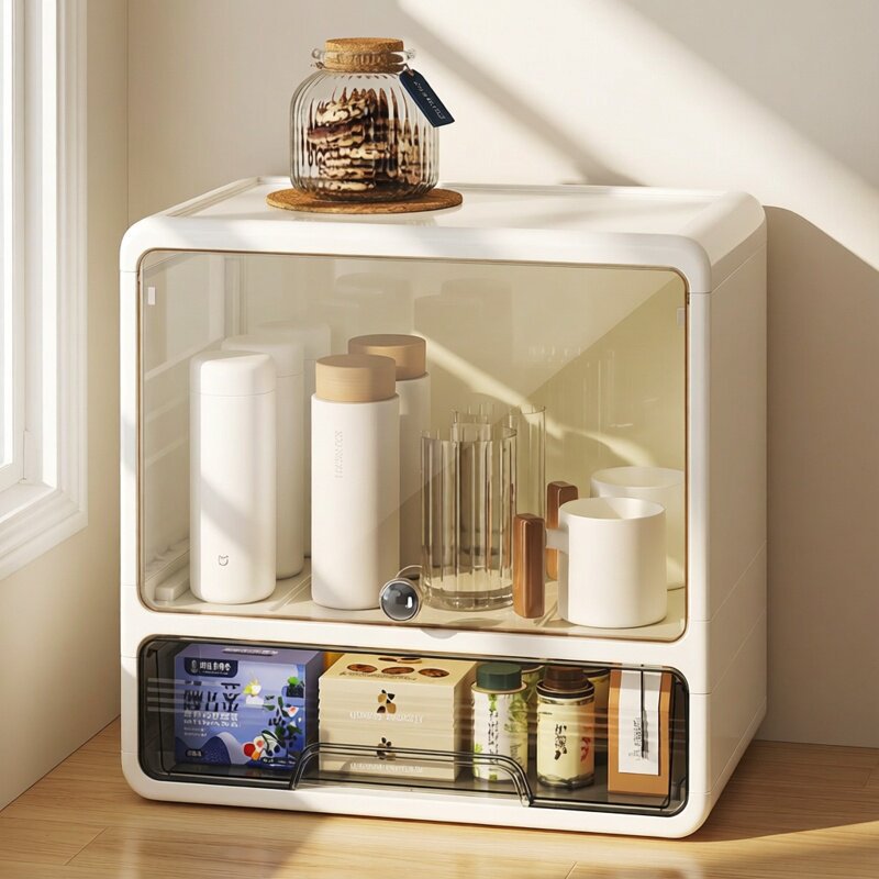 ชั้นวางของหลายชั้นพร้อมลิ้นชัก - Coffee Tea Drawer Organizer บทวิจารณ์และราคา