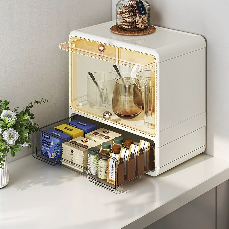 ชั้นวางของหลายชั้นพร้อมลิ้นชัก - Coffee Tea Drawer Organizer บทวิจารณ์และราคา