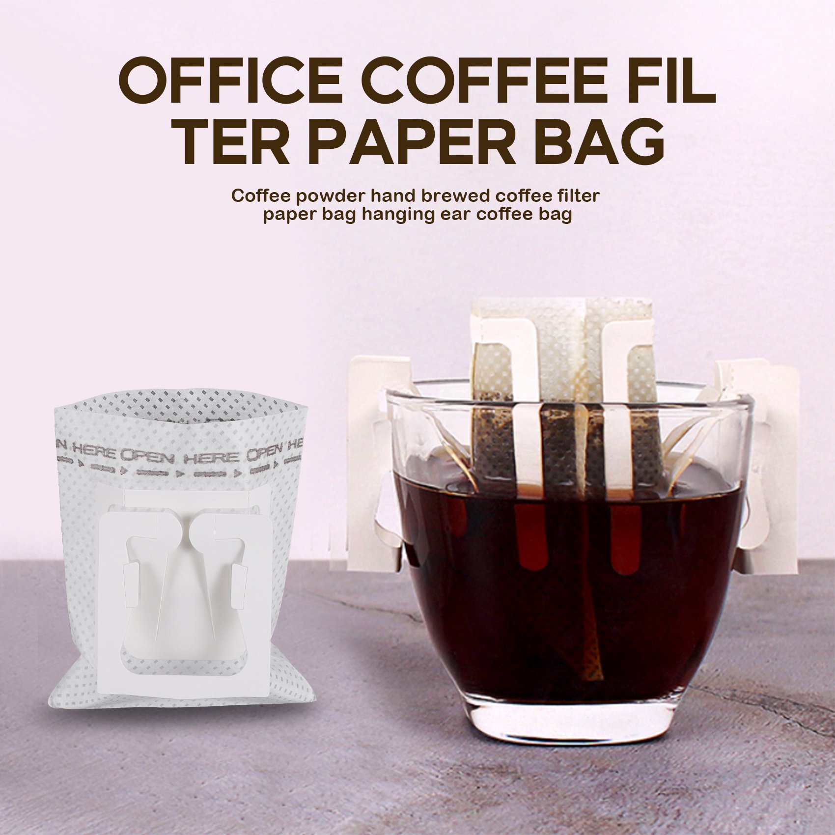 50 ชิ้น / แพ็ค ถุงกรองกาแฟแบบแ - Coffee Tea Bags บทวิจารณ์และราคา