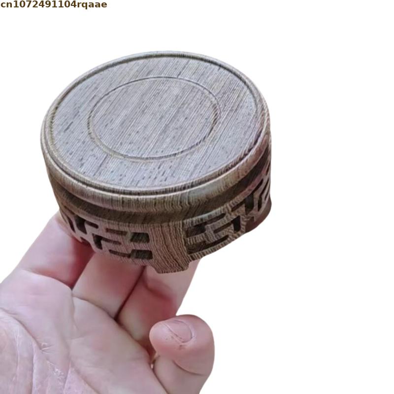 ฐานไม้ทรงกลมขนาดเล็กสวยงาม สำห - Coffee Tea Display บทวิจารณ์และราคา