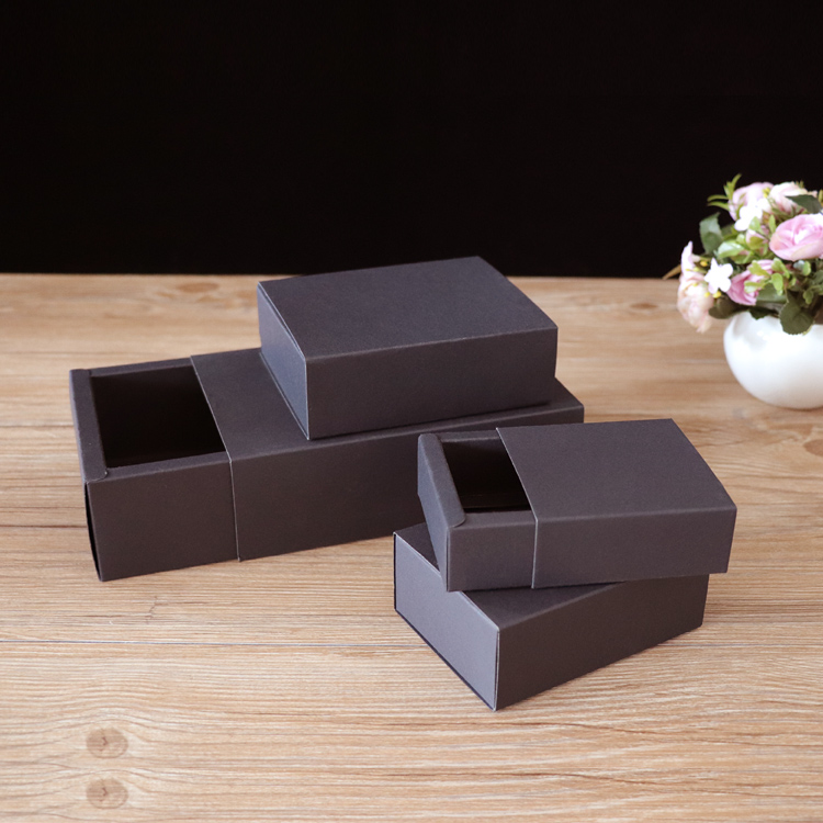 กล่องกระดาษคราฟท์สีดำแบบพับได้ - Coffee Tea Drawer Organizer บทวิจารณ์และราคา
