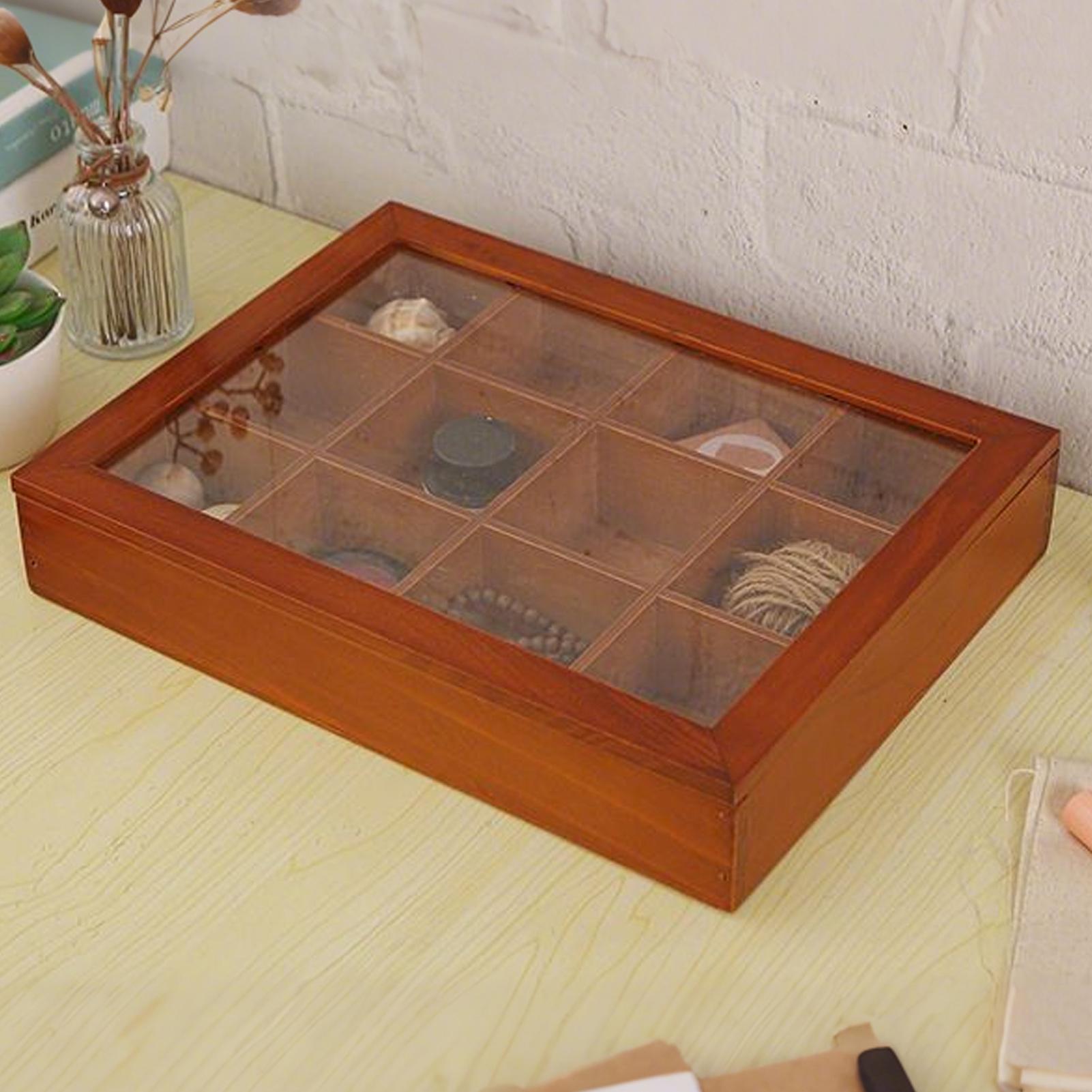 กล่องเก็บถุงชา 12 ช่อง กล่องไม - Coffee Tea Drawer Organizer บทวิจารณ์และราคา