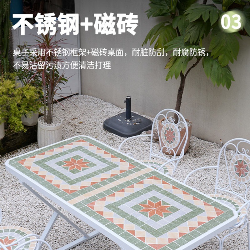 ชุดโต๊ะเก้าอี้สนามกลางแจ้ง ระเ - Coffee Tea Garden บทวิจารณ์และราคา