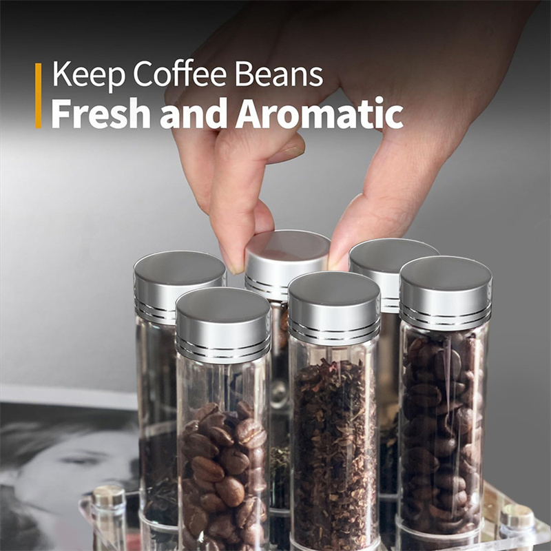 เมล็ดกาแฟคอนเทนเนอร์แบบพกพา Co - Coffee Tea Display บทวิจารณ์และราคา