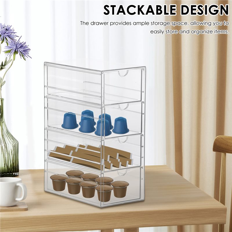 กล่องจัดเก็บถุงชา AB11, กล่องเ - Coffee Tea Drawer Organizer บทวิจารณ์และราคา