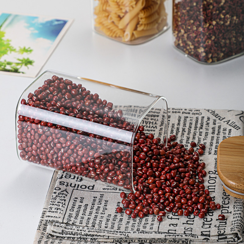กระป๋องแก้วไม้ไผ่ทรงสี่เหลี่ยม - Coffee Tea Drawer Organizer บทวิจารณ์และราคา